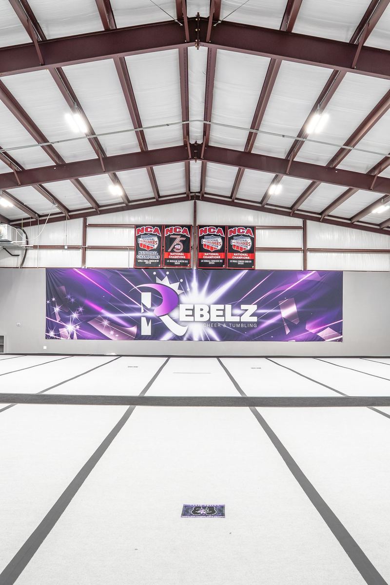 Rebelz Gym, commercial fitness facility construction by Freccia Construction, Georgetown TX